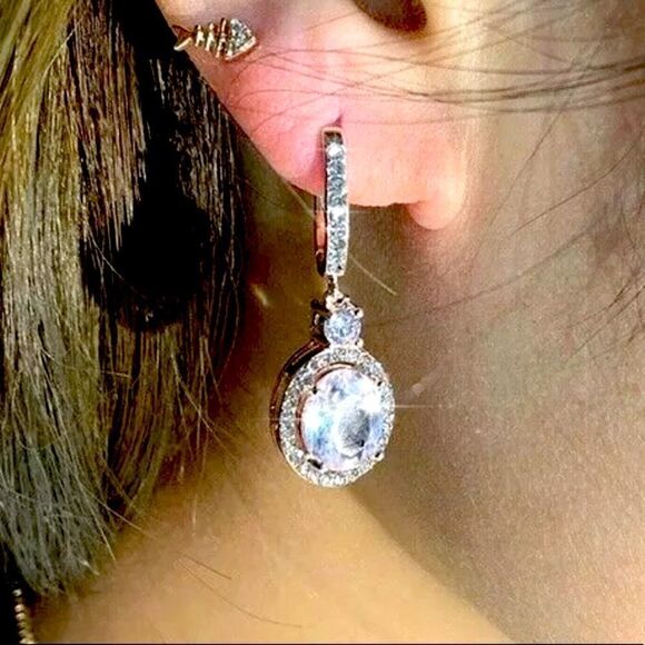 The Living Large Estate inspired round drop earrings 925 - Picture 4 of 12